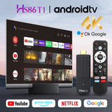 2026 New HS86 T1 4K Smart TV‑Stick, Rockchip RK3518 Quad‑Core, Android System, Dual‑Band WiFi 6, Bluetooth5.4, Voice‑Controlled Remote 4K Media Player