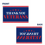 Veterans Flags Outdoors Thank You Veterans Day Flag 3x5Feet Patriotic Decorations, 4th of July Independence Day Veterans Day Memorial Day Soldier Flag for Outdoor Yard Patriotic Holiday Banner Gift