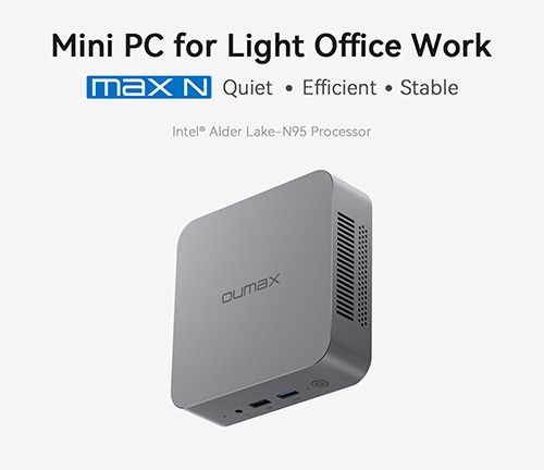 MAX N95 Mini PC Computers for Business Home Office Intel 12th N95