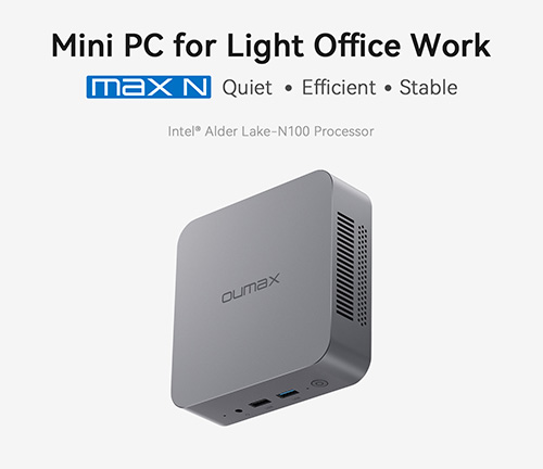 MAX N100 Mini PC Desktop PC 12th Gen Intel Alder Lake-N100