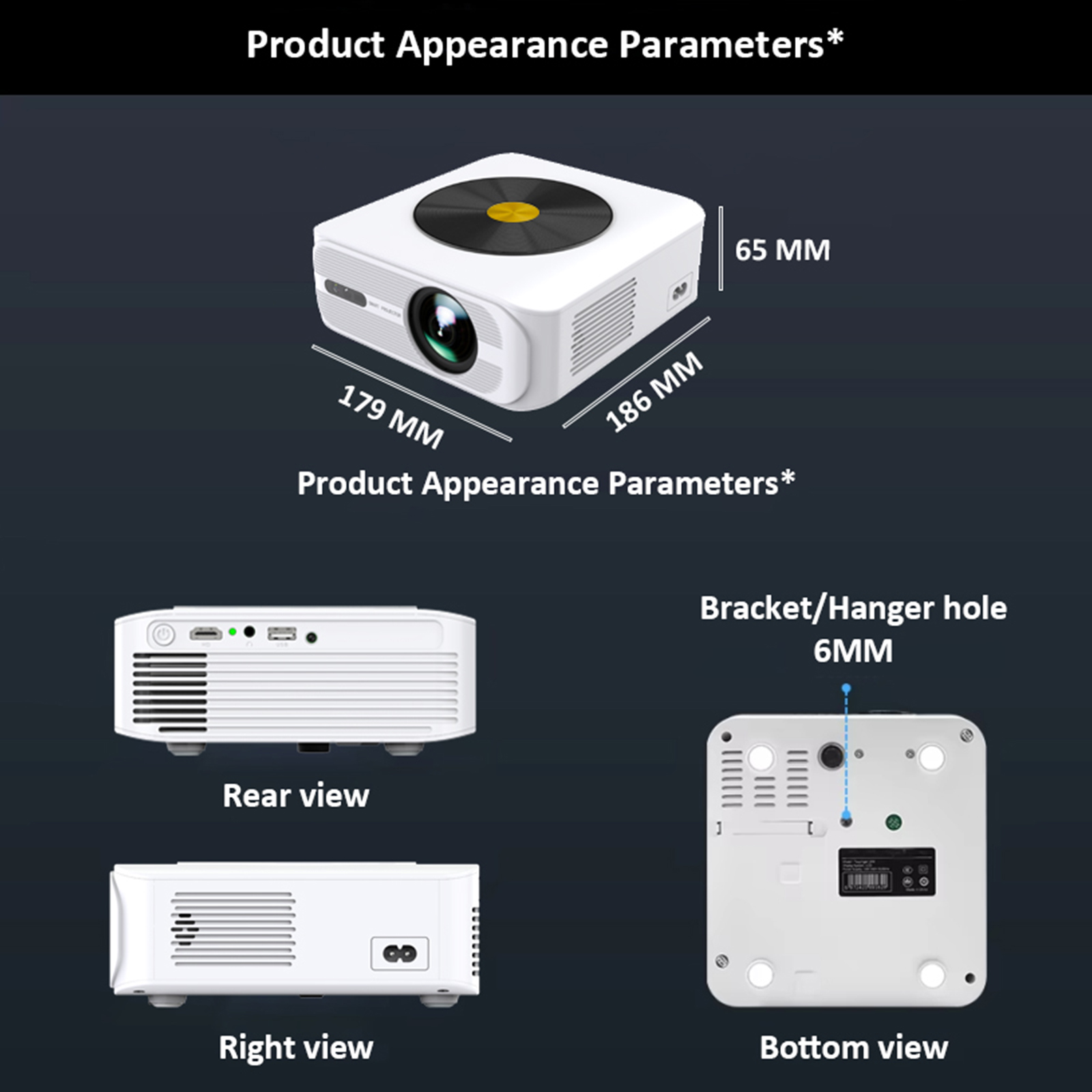 YT800 Android Touch Version Mini Projctor Native 1080P HD