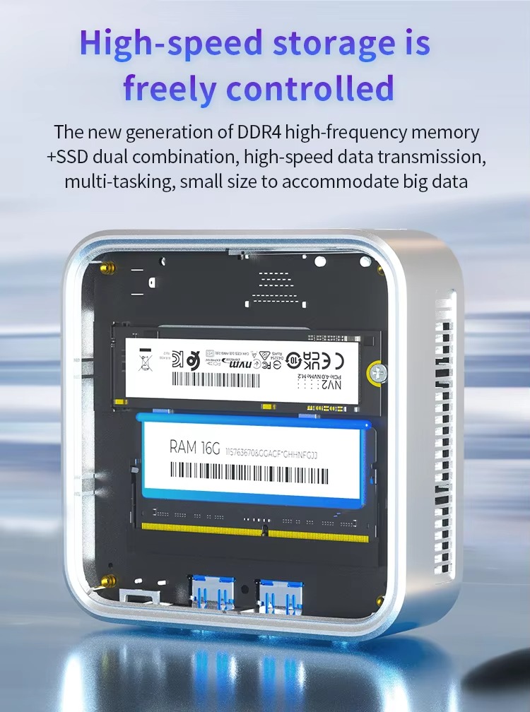 C0B Mini PC Intel N150 4K WiFi 6 DDR4 Gaming Desktop Newest Mini Computer Support Customization AU/US/EU/UK Plug